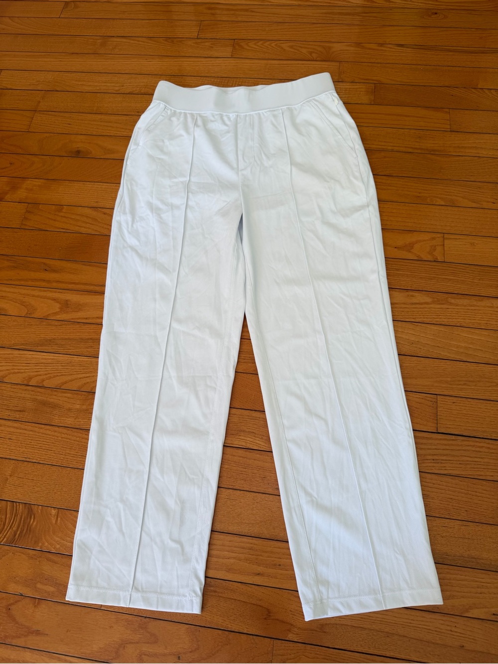 HALARA White Wide-Leg Ponte Knit Pants new no tag medium